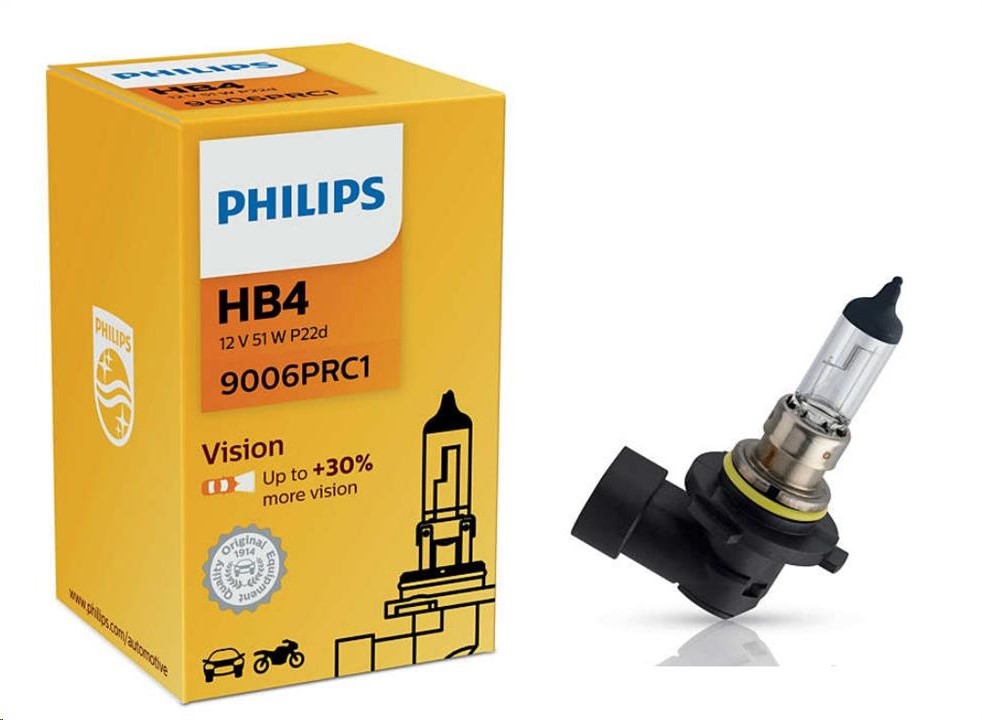 Лампа HB4 12V 55W P22d (9006) +30% PREMIUM