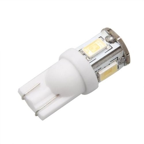 Лампа габарит. 12V W5W T10 6 SMD без цок. W2.1x9.5d