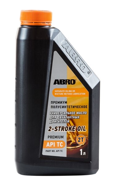 СпецМасло ABRO 2T Premium (1л.) (для мопедов, газонокосилок, бензопил)