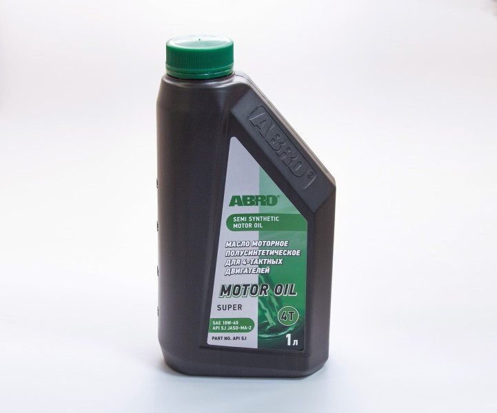 СпецМасло ABRO 4T Super 10W40 (1л.) п/синт. (для снегоходов, скутеров, гидроциклов)