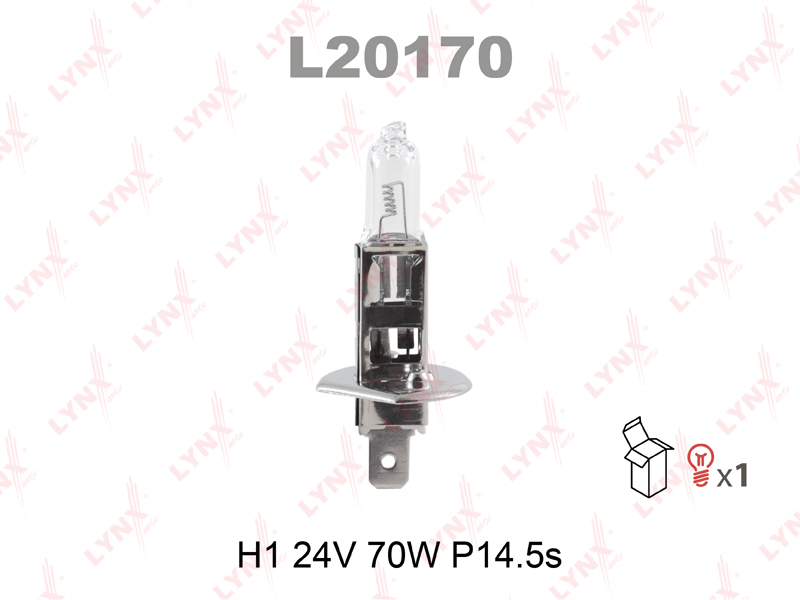 Лампа H1 24V 70W P14,5s