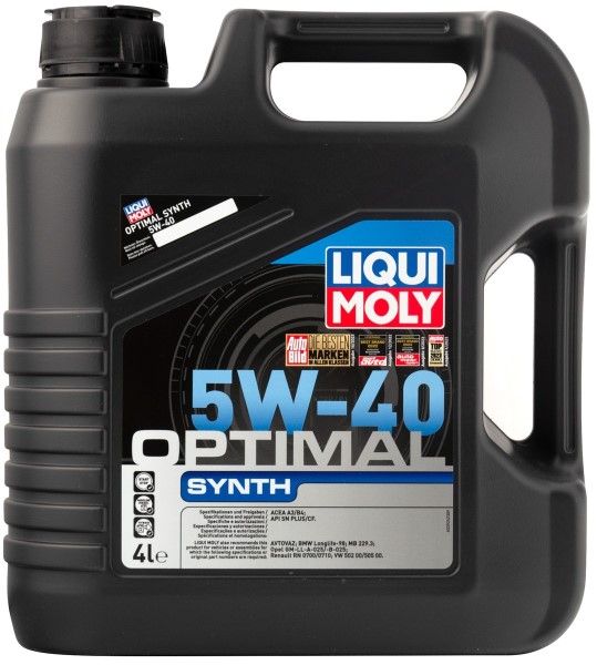 Масло моторное LIQUI MOLY Optimal Synth 5W40 SN/CF A3/B4 (4л.) синтетическое (бенз., диз.)