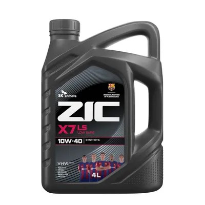 Масло моторное ZIC X7 LS 10W40 SN/CF (4л.) синтетическое (бенз., диз., газ)