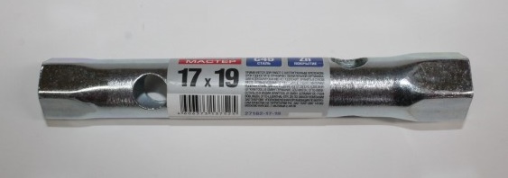 Ключ трубчатый 17х19 L=140 мм