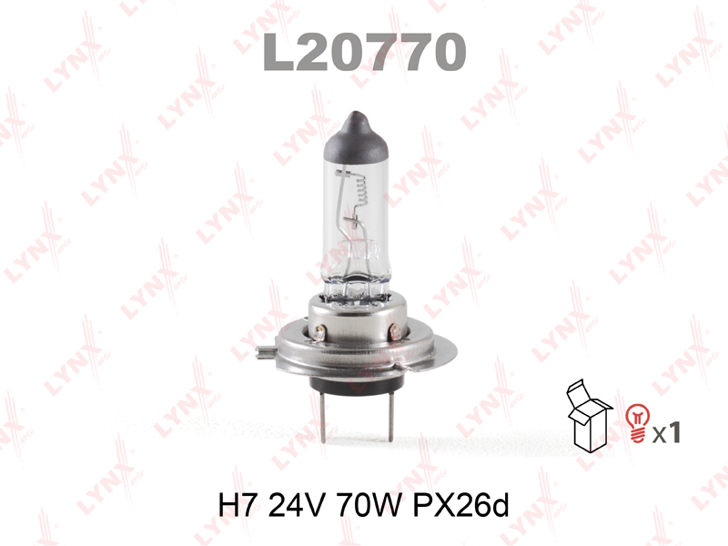 Лампа H7 24V 70W Px26d