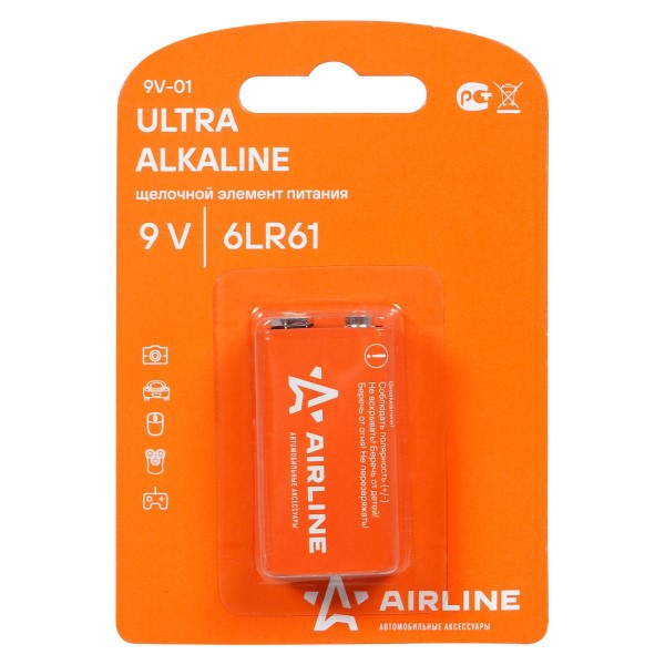 Батарейка крона 6LR61 9V Alkaline