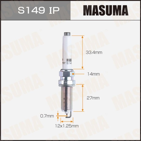 Свечи MASUMA SILZKFR8D7G /Renault Arkana (19-) Duster (21-) Kaptur (21-) 1.3T/ Platinum+иридиевые