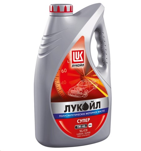 Масло моторное Лукойл-Супер 5W40 SG/CD (4л.) полусинтетическое (бенз., диз.)