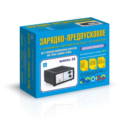 Устройство зарядно-предпусковое Вымпел-32 12В 0,8-20А