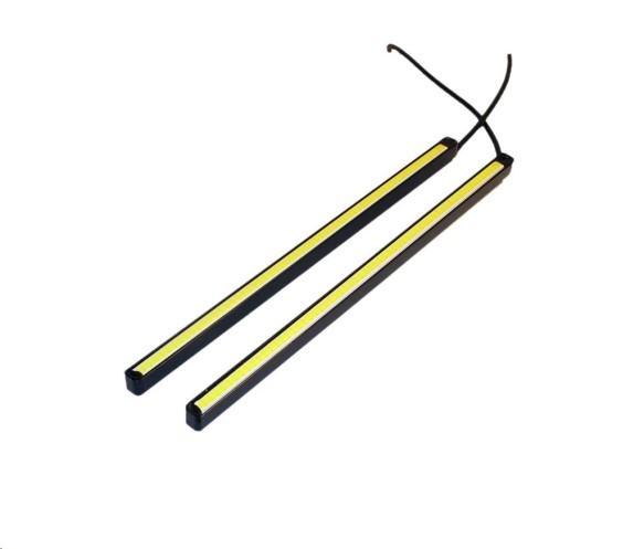 Дневные ходовые огни 12V COB метал. корпус 205 мм (к-т 2шт)