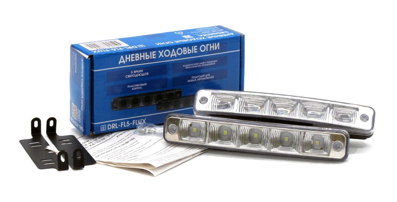 Дневные ходовые огни 12V 5 SMD пласт. корпус (к-т 2шт)