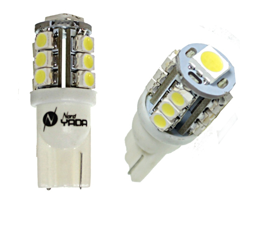 Лампа габарит. 12V W5W T10 13 SMD без цок. W2.1x9.5d