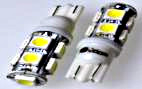 Лампа габарит. 12V W5W T10 9 SMD без цок. W2.1x9.5d