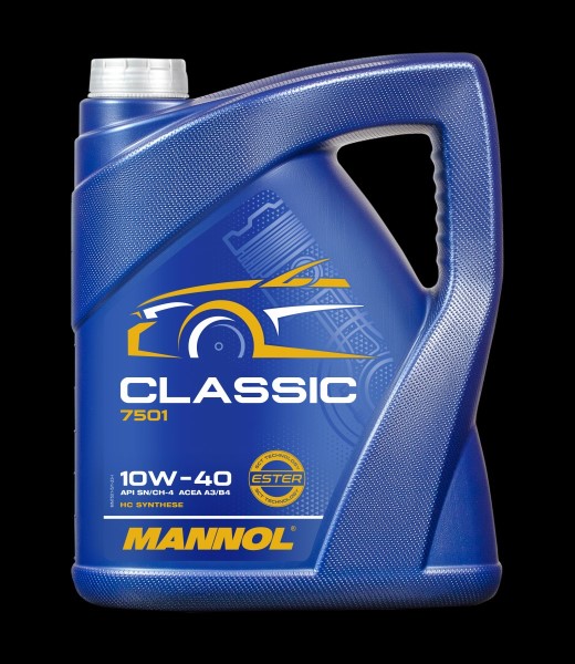 Масло моторное MANNOL 7501 Classic 10W40 SN/CH-4 A3/B4 (4л.) полусинтетическое.