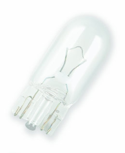 Лампа габарит. 12V W5W T10 без цок. W2.1x9.5d