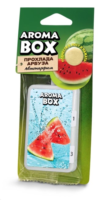 Ароматизатор подвесной  AROMA BOX  Прохлада арбуза