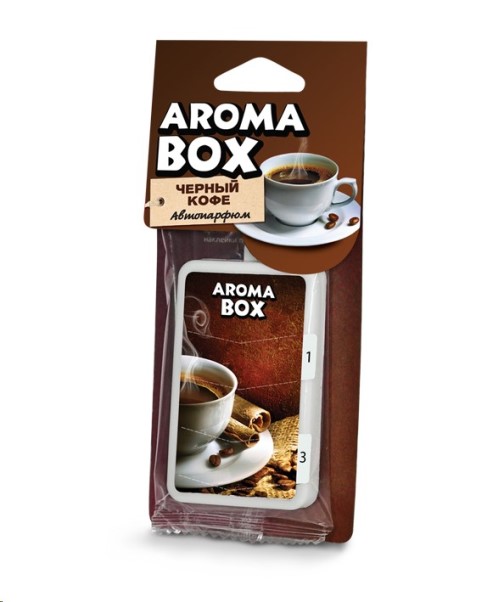Ароматизатор подвесной  AROMA BOX  Черный кофе