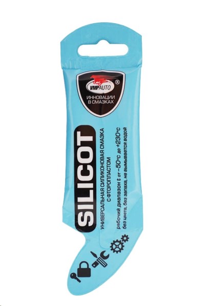 Смазка силиконовая 10 гр  Silicot  с фторопластом (стик-пакет AL)