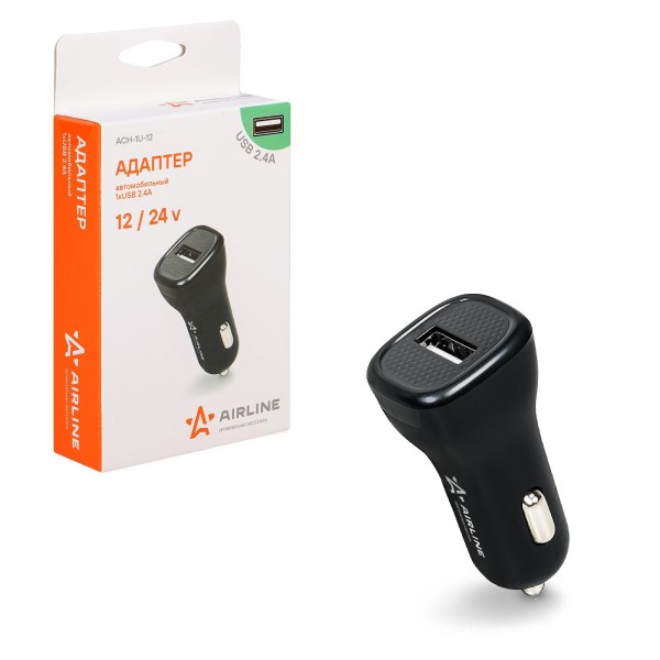 Зарядное устр-во в прикур. 1 USB 2,1А 12/24В