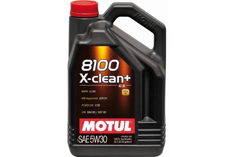 Масло моторное MOTUL 8100 X-Clean Plus 5W30 C3 (5л.) синтетическое