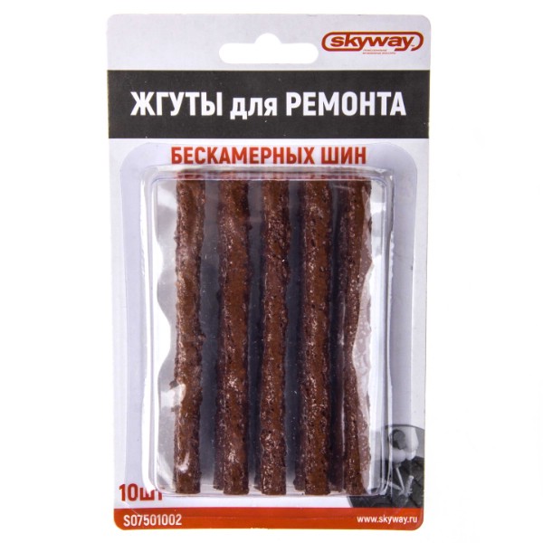 Жгут для ремонта бескам. шин без демонтажа (6х100)  (к-т из 10 шт)