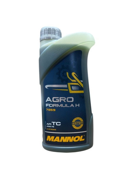 СпецМасло MANNOL 2T 7859 Agro Formula H (1л.) синт. (бензопилы, газонокосилки, триммеры, мотокультиваторы)