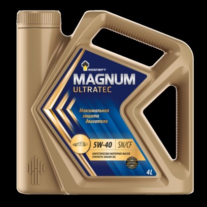 Масло моторное Rosneft Magnum Ultratec 5W40 SN/CF А3/В4 (4л.) синтетическое (бенз., диз.)
