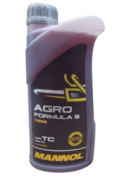 СпецМасло MANNOL 2T 7858 Agro Formula S (1л.) синт. (газонокосилки, триммеры, мотокультиваторы)