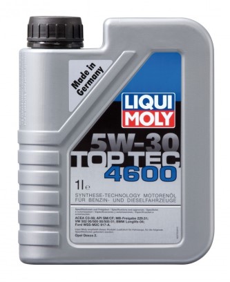 Масло моторное LIQUI MOLY Top Tec 4600 5W30 SN/CF C3 (1л.) синтетическое (бенз., диз.)