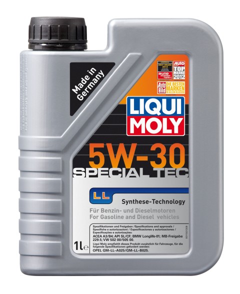 Масло моторное LIQUI MOLY Special Tec LL 5W30 SL/CF A3/B4 (1л.) синтетическое (бенз.)