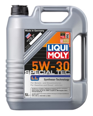 Масло моторное LIQUI MOLY Special Tec LL 5W30 SL/CF A3/B4 (5л.) синтетическое (бенз.)