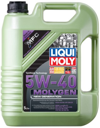 Масло моторное LIQUI MOLY Molygen New Generation 5W40 SN/CF A3/B4 (5л.) синтетическое (бенз., диз.)