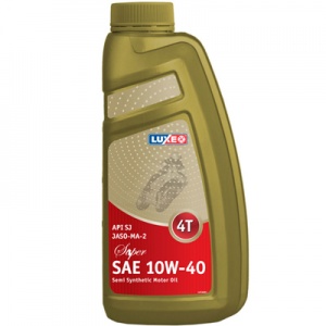 СпецМасло LUXE 4T Super 10W40 (1л.) п/синт. (мотоциклов, мотовездеходов, скутеров, садов.тракторов, снегоочист