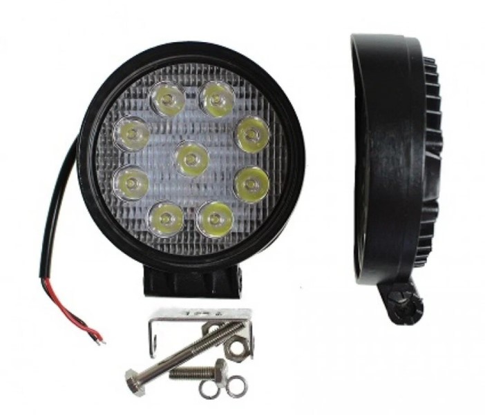 Фара светодиодная дополнительная 9 SMD 27W, 10-30V, дальний