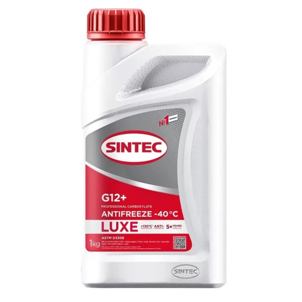 Антифриз Sintec  LUX  G-12+ -40С (1 кг.) красный