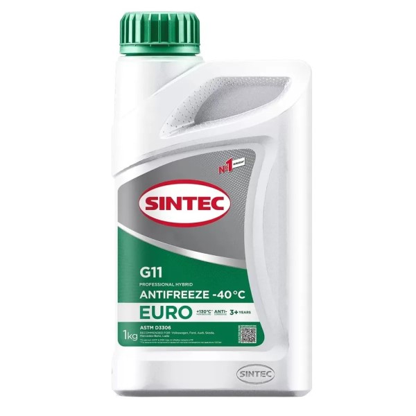 Антифриз Sintec  EURO  G-11 -35С (1 кг.) зеленый