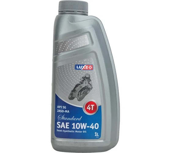 СпецМасло LUXE 4T Standard 10W40 (1л.) п/синт. (для мотоциклов, мотовездеходов, садов.тракторов, снегоочистителей)