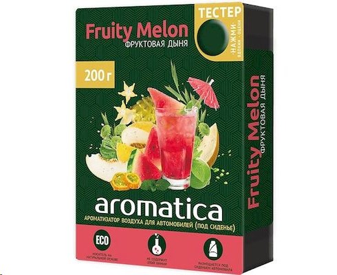Ароматизатор под сиденье  AROMATICA  Fruity Melon 200 мл гелевый