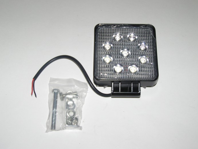 Фара светодиодная дополнительная 9 SMD 27W, 10-30V, ближний