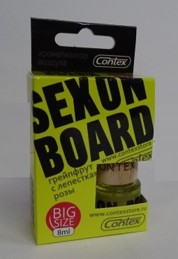 Ароматизатор подвесной  SEX ON BOARD  Роза с цитрусовыми нотами, флакон
