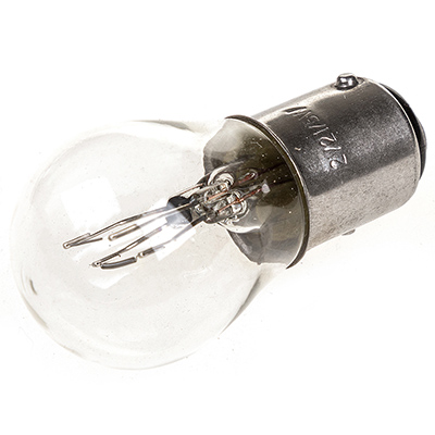 Лампа 2-конт. 12V P21/5W S25 со смещен. цок. по высоте BAY15d