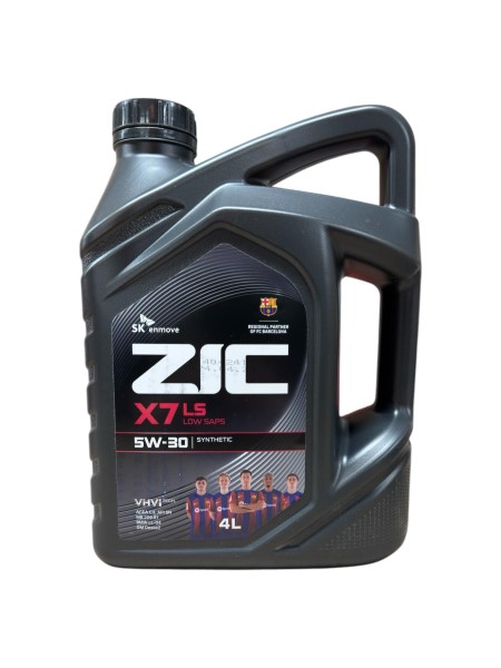 Масло моторное ZIC X7 LS 5W30 SN C3 (4л.) синтетическое (бенз., диз., газ)