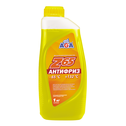 Антифриз  AGA-Z65 G12++  -60С (1 кг.) желтый