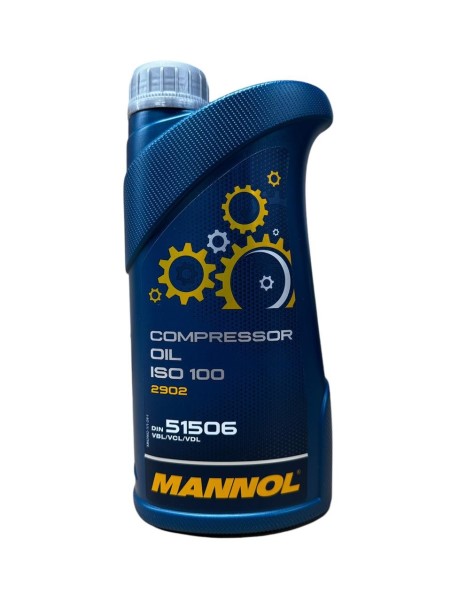Масло компрессорное Mannol (1 л.) мин.  Compressor oil ISO 100