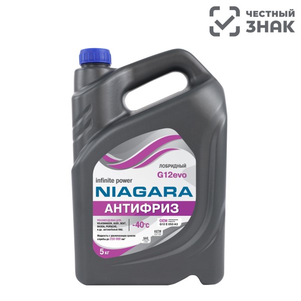 Антифриз  Ниагара  EVO G-12++ -40С (5 кг.) фиолетовый
