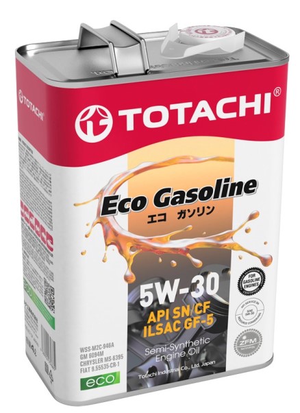 Масло моторное TOTACHI Eco Gasoline 5W30 SN/CF (4л.) полусинтетическое