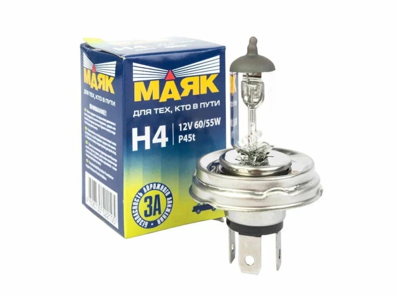 Лампа H4 12V 100/90W P45t с/о