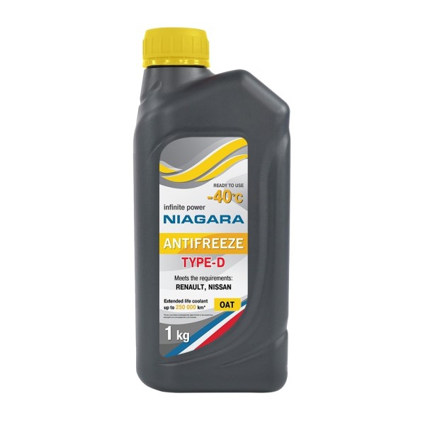 Антифриз  Ниагара  Type-D -40С (1 кг.) желтый