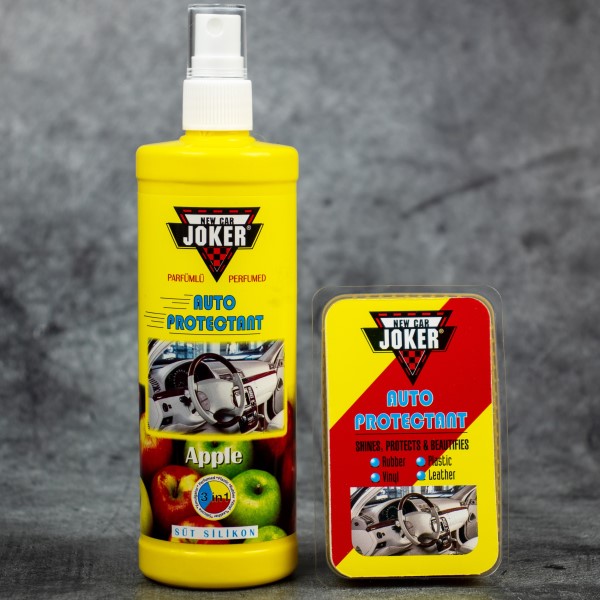 Полироль пластика с губкой JOKER Turbo 3 in1 Яблоко 250 мл