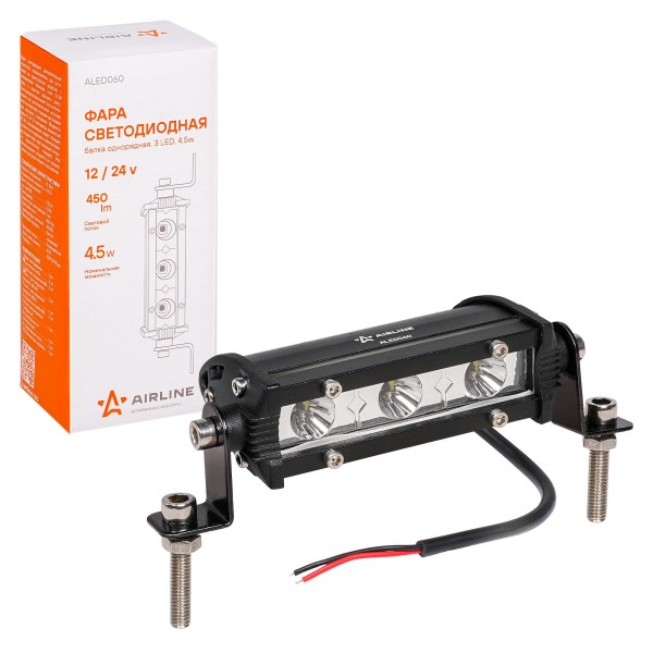 Фара светодиодная дополнительная 3 LED 4,5W (Балка) 12-24V 108*30*47